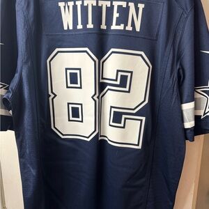 Men's Navy Witten #82 Cowboys Jersey